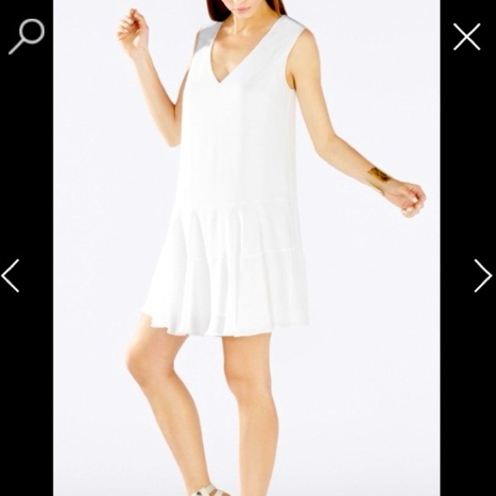 BCBGMAXAZRIA Clea Dress in white size small